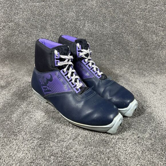 SALOMON 361 SR Nordic Cross Country Ski Boots Size EU 41 US 8 SNS Profil - Picture 3 of 13